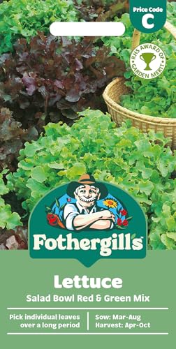 Mr Fothergills Lettuce Salad Bowl 1000 Seeds Mar-Aug Red/Green