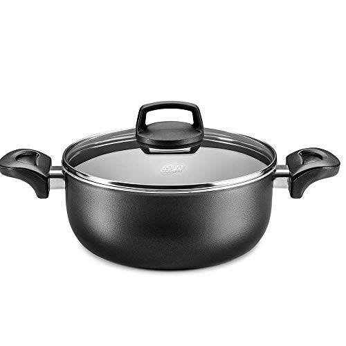 Conjunto Panela Supra Antiaderente Grafite Colors 5 pçs Mta