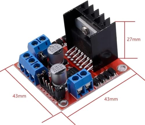 WWZMDiB 2 Pcs L298N Motor Driver Controller Board DC Dual H Bridge Module for Arduino Raspberry Pi Stepper Motor (2 Pcs, L298N) - Image 3