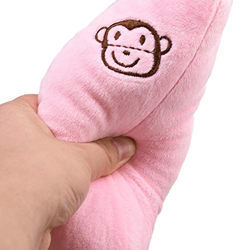Angzhili Baby Car Seat Head Support Stroller Safety Pillow,Baby Adjustable Toddler Headrest For Car Seat, Banana U-Shape Children Travel Headrest Head Protection Pillow(Pink) #TOP4