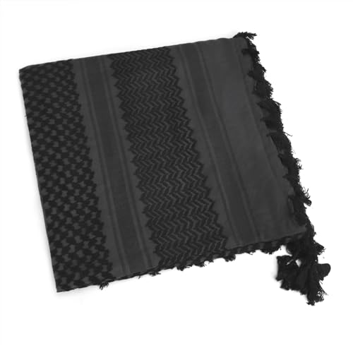 Image of PURFUN Men's Large Arab Shemagh Headscarf Muslim Headcover Shawl Keffiyeh Arabic Scarf
