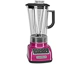 KitchenAid KSB1575RI 5-Speed Diamond Blender with 60-Ounce BPA-Free Pitcher - Raspberry Ice
