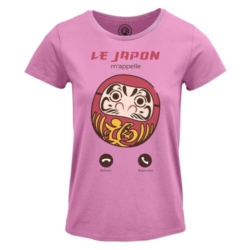 T-Shirt Culture Voyage Japon pour Femme Top Manga Col Rond Motif Graphique Original