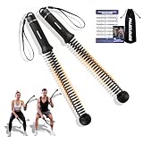 Ropeless Battle Ropes, Battle Rope Ohne Seil mit Tragetasche & Übungsanleitung, Gewichtete Trainingsseile für HIIT, Ganzkörpertraining, Kraft, Ausdauer, Fettverbrennung, Home Gym Schwarz