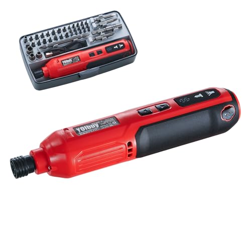YOIbuy PRO 3.6V�[�d���d���h���C�o�[, 5�i�ϑ�max300rpm, ���t��]�ؑ�, �u���[�L�@�\����, �d��max���t���g���N4.5Nm, USB�^�C�vC�[�d, �o�b�e���[�e��2000mAh, LED���C�g�t�� PD36-1 (�ԁE���[�P�[