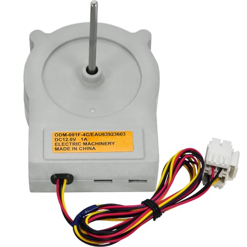 EAU63923603 Refrigerator Evaporator Fan Motor Assembly Compatible with LG and Kenmore Refrigerators Replacement for EAU65058305 EAU63923606 AP6317197 PS12383671 EAP12383671 PD00045140