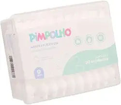 Hastes Flexíveis com Pontas de Algodão 50 Unidades Cotonetes Bebê Pimpolho