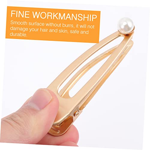 Pince à cheveux perle coiffure femme barrette acrylique blanche accessoire mariage fille