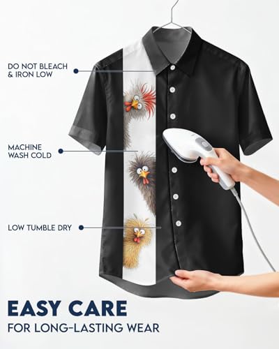 Image of 99TIMORO Fathers Film Button Down Shirt for Men, Funny Hawaiian Short Sleeve Top, Summer Beach Gifts