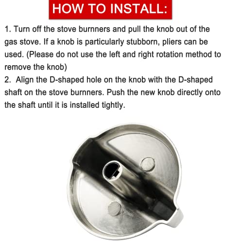 Wb03T10325 Metal Knobs Burner Control Knobs Compatible For General Electric Ge Range Cooktop/Stove/Oven - Replaces Ap5690210 Ps3510510 2691864 (7 Packs) #TOP6