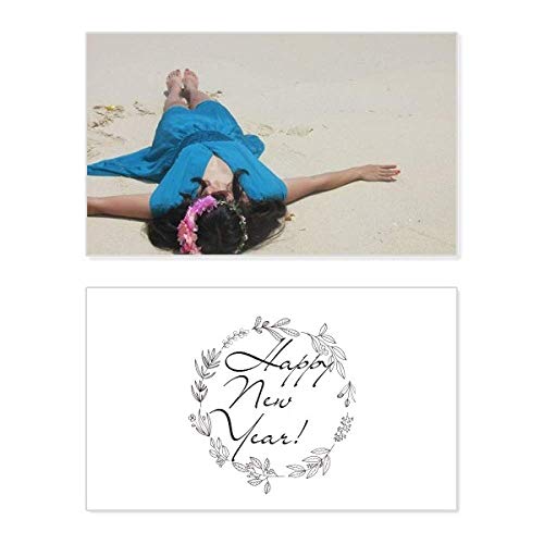 Tarjeta de felicitación conmemorativa de año nuevo inspirada en el arte de Ellie Yao