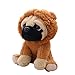 LVYIMAO Cappello creativo di peluche per cani 20 cm di simulazione farcito cani peluche Sharpei Pug adorabile cucciolo giocattolo animale peluche animale bambini bambini compleanno regali di Natale