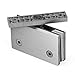 Ranbo Heavy Duty 360 Degree Shower Glass Door Pivot Hinge, Solid 5mm 304 Stainless Steel,Top and Bottom Mount,for 5/16
