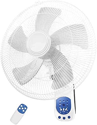 wsbdking Industria de Ventilador eléctrico Montado en la Pared 16 Pulgadas silenciosa 5 Cuchillas 3 Velocidad Cover