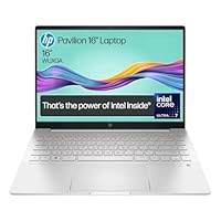 HP Pavilion Plus 16" Laptop, 2.5K Display, Intel Core Ultra 7 155H Processor, 16GB RAM, 1TB SSD, Intel Iris Xe Graphics, Windows 11, Sleek & Lightweight Design, Long Battery Life, Silver, B22Z7PA