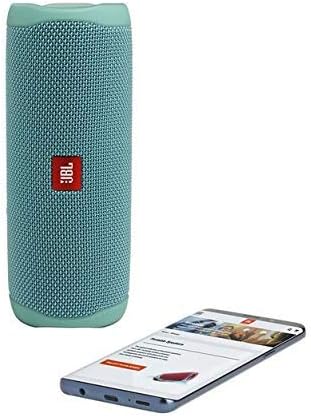 JBL FLIP 5 Waterproof Portable Bluetooth Speaker - Teal (Renewed)