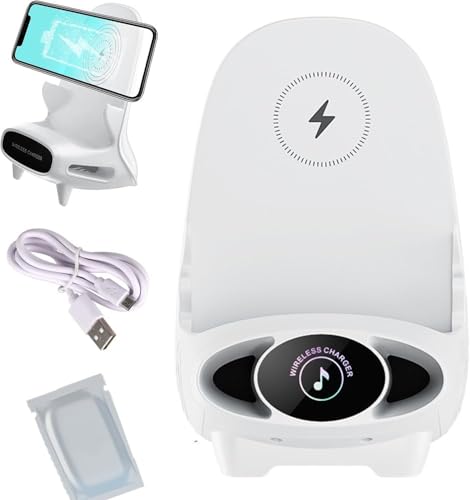 XUEQI Mini chaise, chargeur rapide sans fil, support de téléphone multifonctionnel, portable, support vertical amélioré sans fil, support universel de...