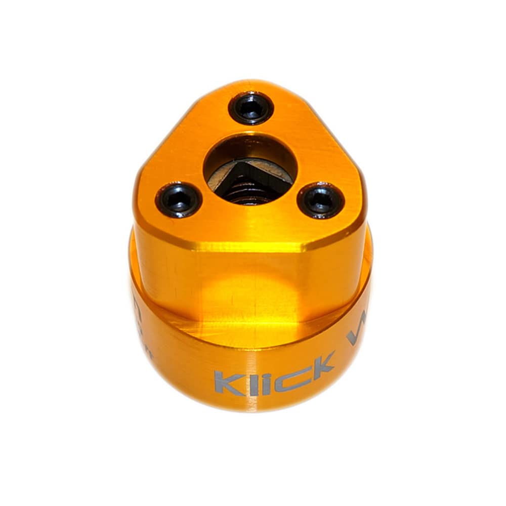 Llave de filtro de aceite de 2 etapas de 27 mm, amarillo, aluminio 6061-T6