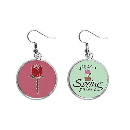 Pendientes de clavel rojo para lucir en tus paseos y terrazas esta primavera