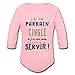 Spreadshirt J'Ai Un Parrain Cinglé Body Bébé Bio Manches Longues, 0-3 Mois, Rose Clair