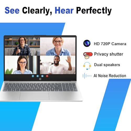 Image of HP 15.6 inch FHD Touchscreen | Ryzen 5 7520U | 2026 Edition | 8GB RAM 512GB SSD | Copilot AI Key | 10.5H Battery | Privacy Shutter | AMD Radeon Graphics | HDMI | Windows 11 Home