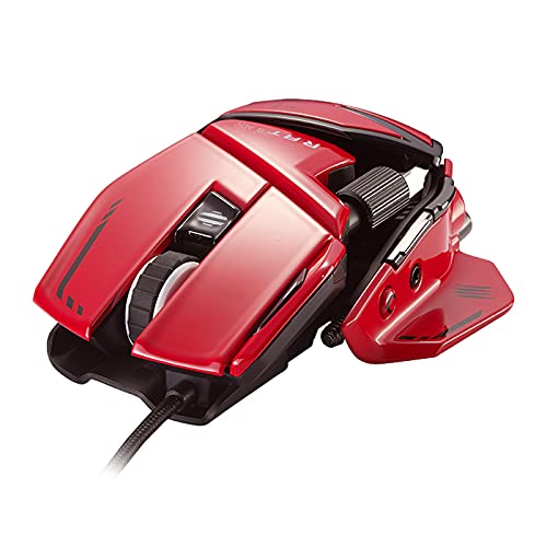 Mad Catz R.a.t. 8+ Adv Gaming Mouse (Usb/Red/20000Dpi/11 Buttons) - Mr06Dcinrd000-0 #TOP6