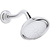 KOHLER K-72774-CP Artifacts Single-function 2.0 gpm showerhead with Katalyst spray, Less Showerarm and Flange, Polished Chrome