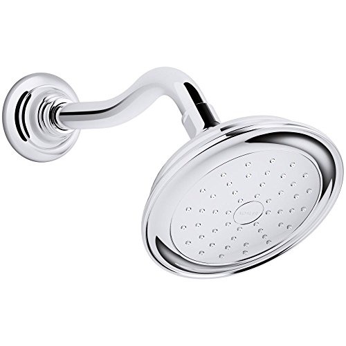 KOHLER K-72774-CP Artifacts Single-Function 2.0 Gpm Showerhead with Katalyst Spray, Less Showerarm and Flange, Polished Chrome
