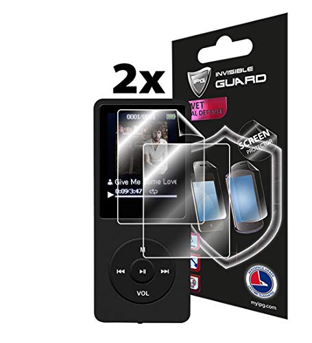 IPG for AGPTEK A02 MP3 Player Screen Protector (2 Units) with Lifetime Replacement