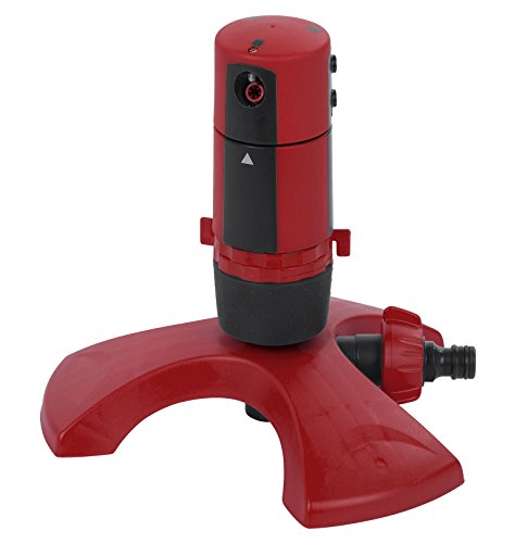 KREATOR KRTGR6531 rotierender Kreisregner 360° Radius Sprinkler Sprühregner Rasensprenger 3 Sprühmuster