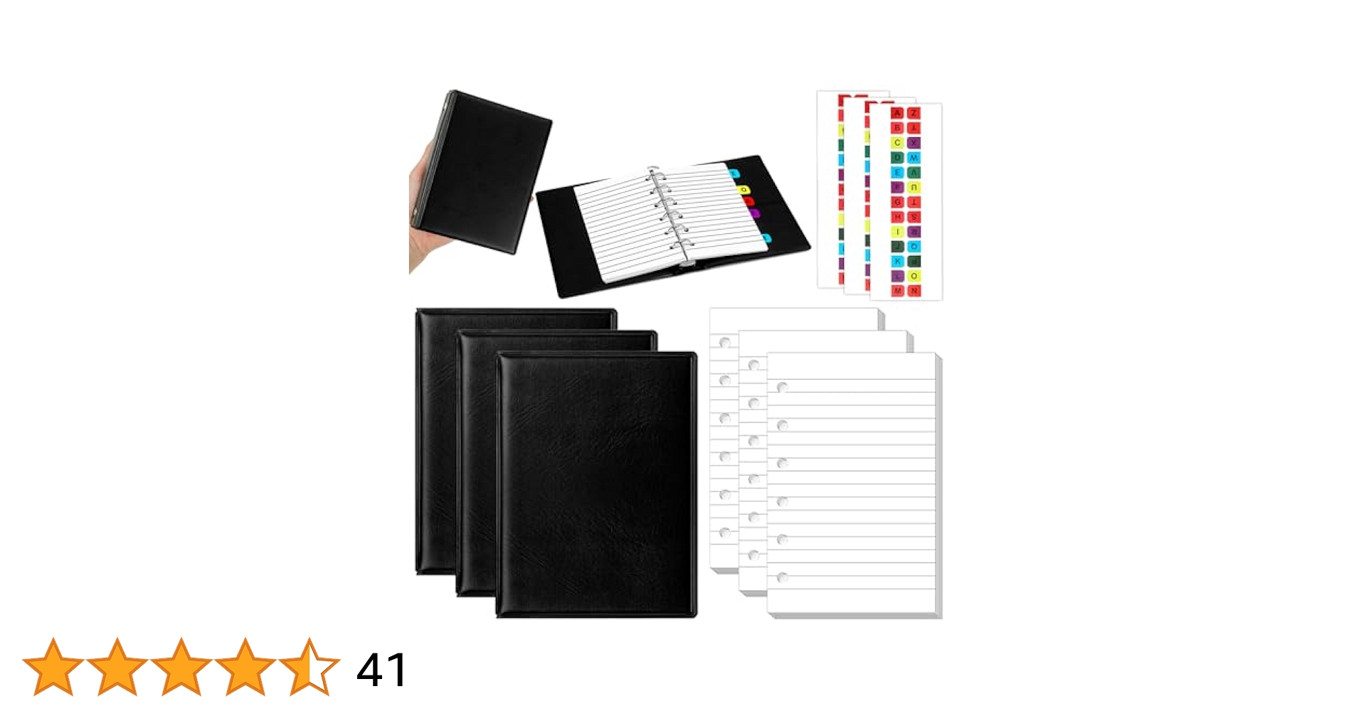 ちぃち　3.5箱 Amazon | Engrowtic ミニ6リングバインダー 3x5インチ 300枚