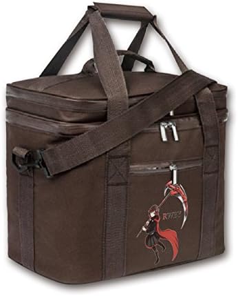 Kaylin RWBY Ruby Crescent Rose Insulated Lunch Box Cooler Bag Outdoor Picnic Bag(Brown)