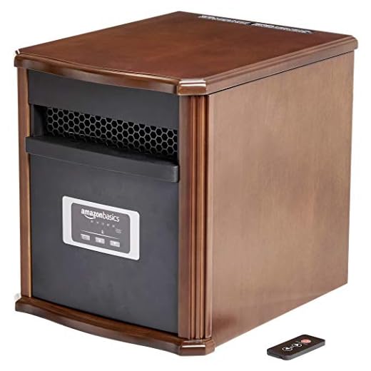 Amazon Basics Portable Eco-Smart Space Heater - Wood