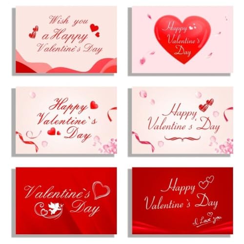6pcs Valentinstag Grußkarten Klappkarten Dekoration Postkarte Geschenkkarte Dankekarten 6pcs Valentinstag Grußkarten Klappkarten Dekoration Postkarte Geschenkkarte Dankekarten