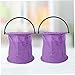 DOITOOL 2Pcs Foldable Pen Washing Bucket for Watercolor and Acrylic Paint Portable Art Tool Storage in Purple for Artists