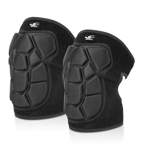 HiRui Flexible Knee Pads for Wrestling with Thick EVA Foam Padding | Anti-Slip Adjustable Collision Avoidance Knee Brace for Men Women Kids Dancers Volleyball Basketball Gardening (Black, X-Large) by HiRui - Used condition - US$12.28