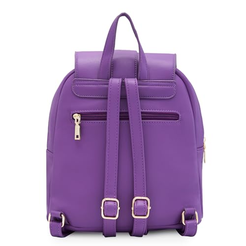Image of Caprese Shelbee Casual Backpack, Medium | Quilted Backpack for Women with Buckle Lock, Adjustable Shoulder Strap & Back Zip Closure | For Everyday Outings, College and Travel