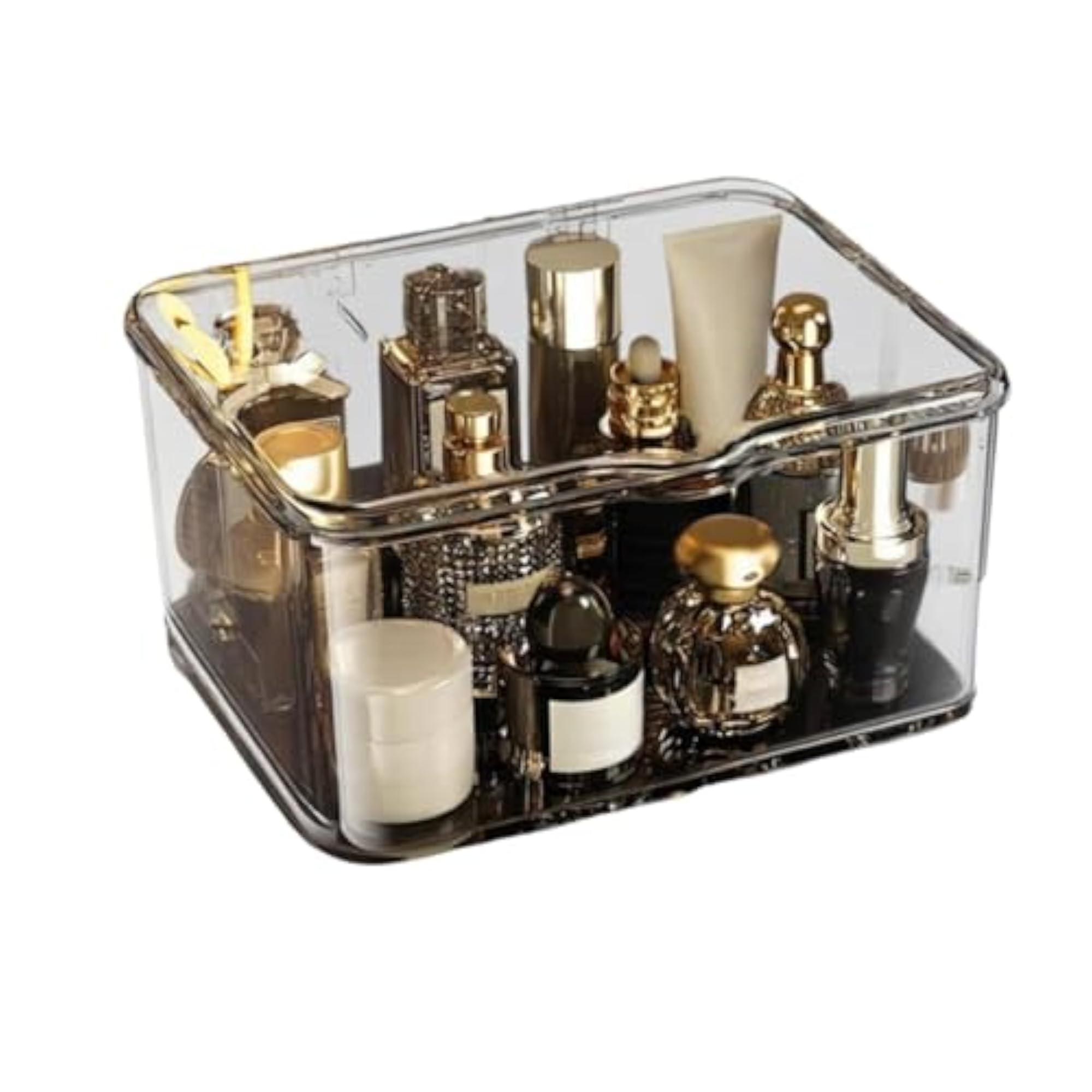 Acrylic Storage Box, Clear Hinged Lid Organizer