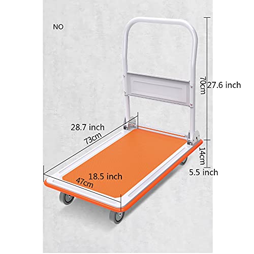 Carretilla plegable metálica para transporte 73x47x84 cm miniatura 2