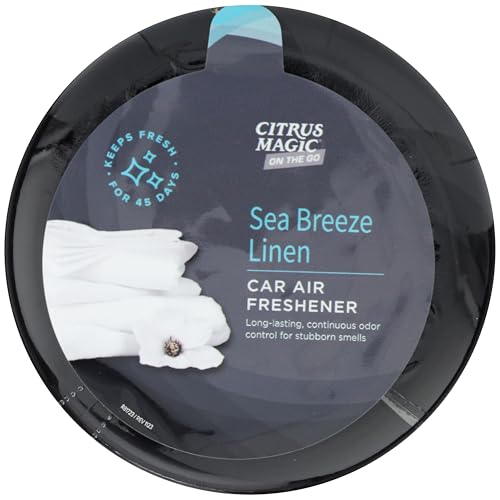 Image of Citrus Magic On The Go Odor Absorbing Solid Air Freshener, Sea Breeze Linen, 8-Ounce, Pack of 1