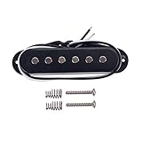 humbucker single coil format metal Musikinstrumente Gitarrenteile Metall Schwarz Single Coil Pickup Neck Rail Single Humbucker Für E-Gitarre
