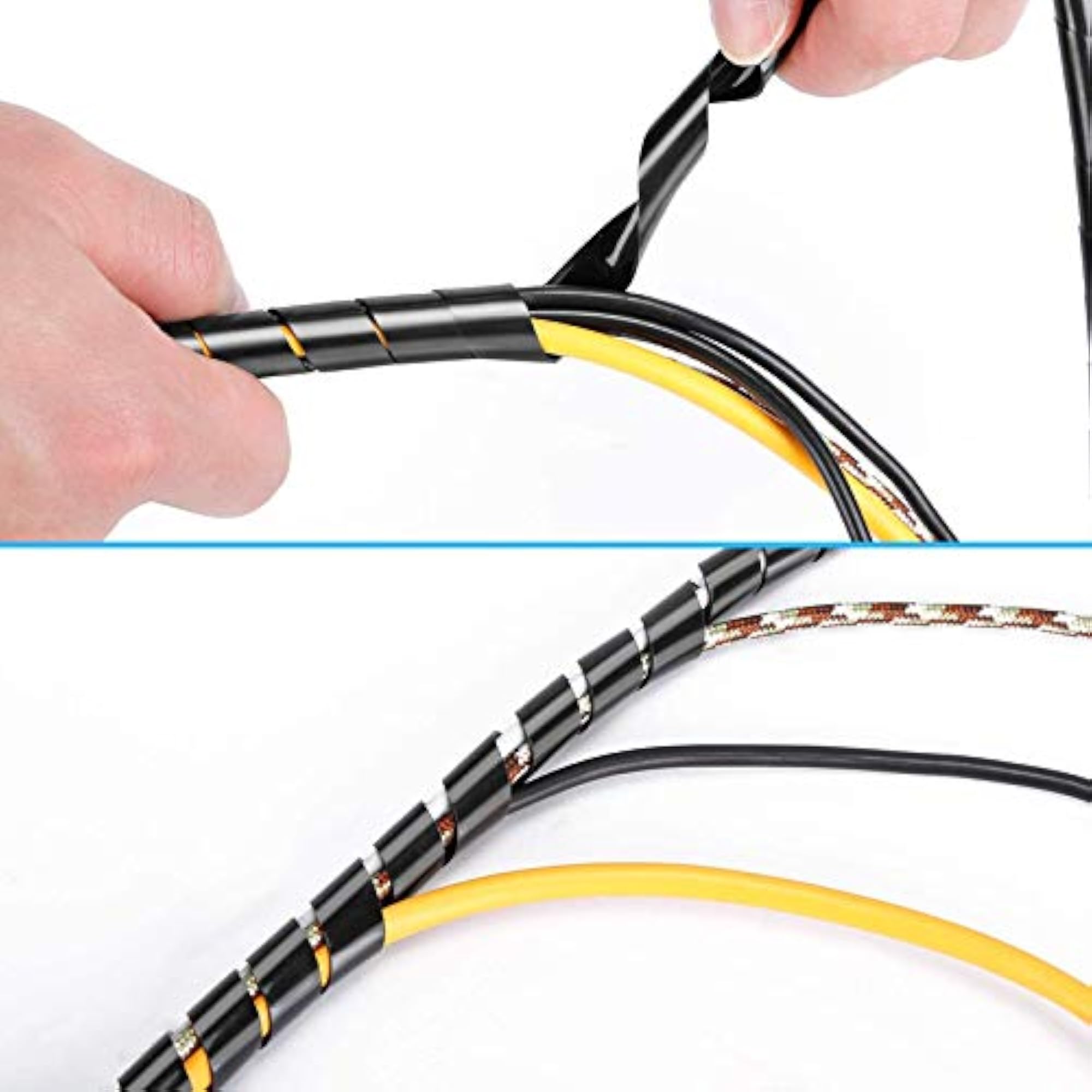9mm Spiral Cable Wrap, Cable Organizer, 10 Meter
