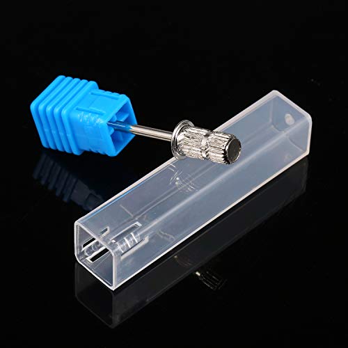 Baugger 5 peças de faixas de lixamento para unhas, suporte de mandri, haste de esmeril para unhas, b