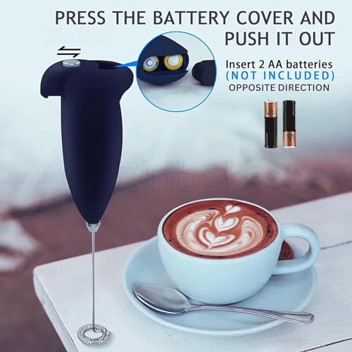 Image of Mini Coffee Beater Hand Blender for Home, Milk foamer Mixer Battery Operated Maker Machine Pack of 1 (Multicolour)