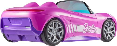 image for Hot Wheels Barbie RC Toy Car, Remote-Control Pink Convertible, Can Hol