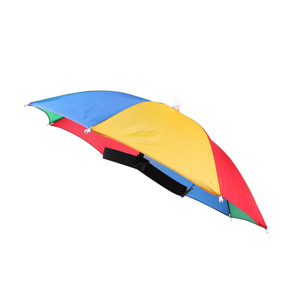 OMUKY Funny Umbrella Hat Adult and Kids Folding Cap For Beach Fishing Golf Party Headwear