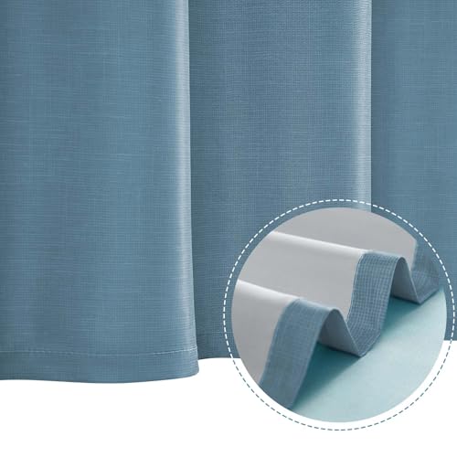 jinchan Extra Long Ombre Ocean Blue Striped Shower Curtain Waterproof Fabric Shower Curtains for Bathroom Nautical Gradual Color Minimalist Modern Neutral with 12 Hooks 70x84 inches by jinchan - Image 8