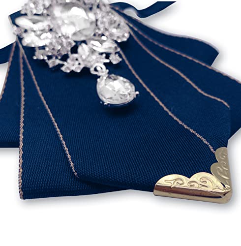 Mohsily Vintage Crystal Bow Tie Adjustable Navy Blue Bow Tie For Men Wedding Party Bowtie #TOP3