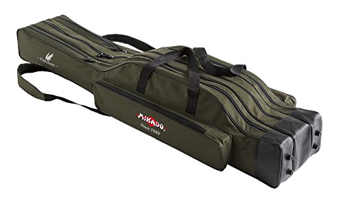 Mikado Rutenfutteral - 3 FÃƒ¤Cher 150cm Versteift - GrÃƒ¼n