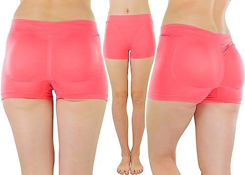 Image of ToBeInStyle Women's 6 Pack Butt Booster Padded Panty Briefs or Boyshorts w /Removable Thick Foam Pads